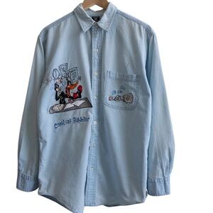 WARNER BROS ⭐️ vintage ‘98 Looney Tunes embroidered shirt
